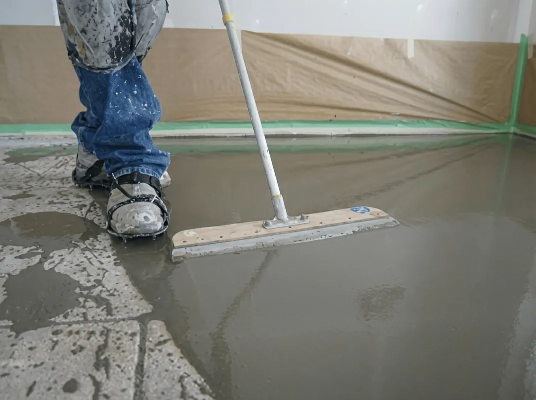 Uneven floor being professionally repaired in Ann Arbor, MI